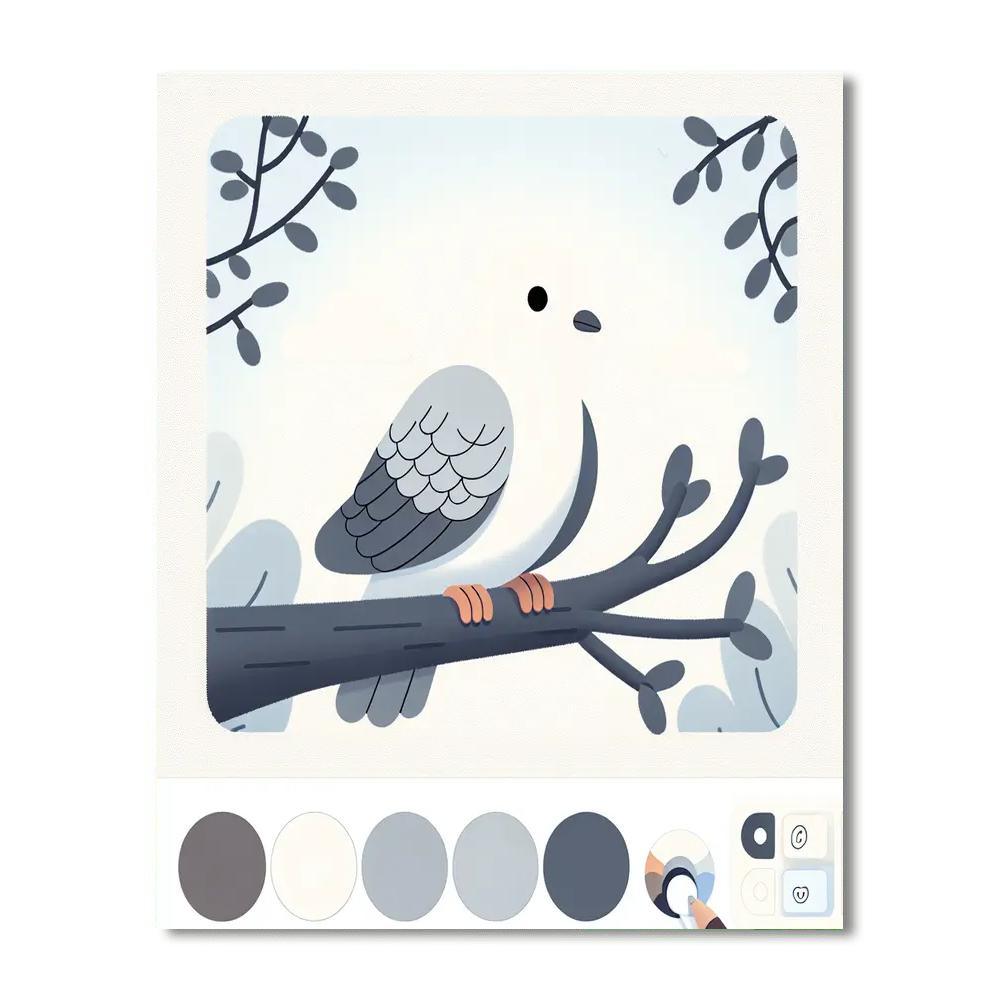 Diligent Dove Numbered Painting Kits