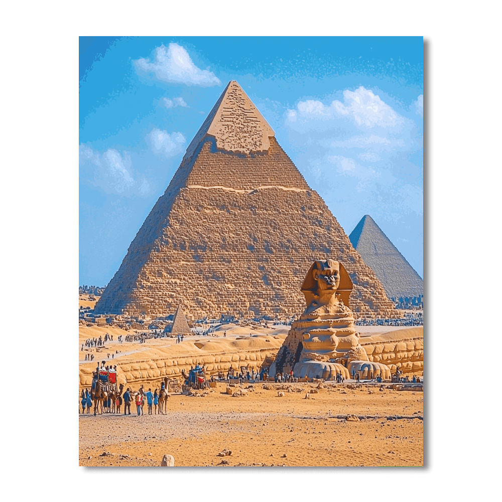 Giza Pyramids - Egypt DIY Paint By Numbers