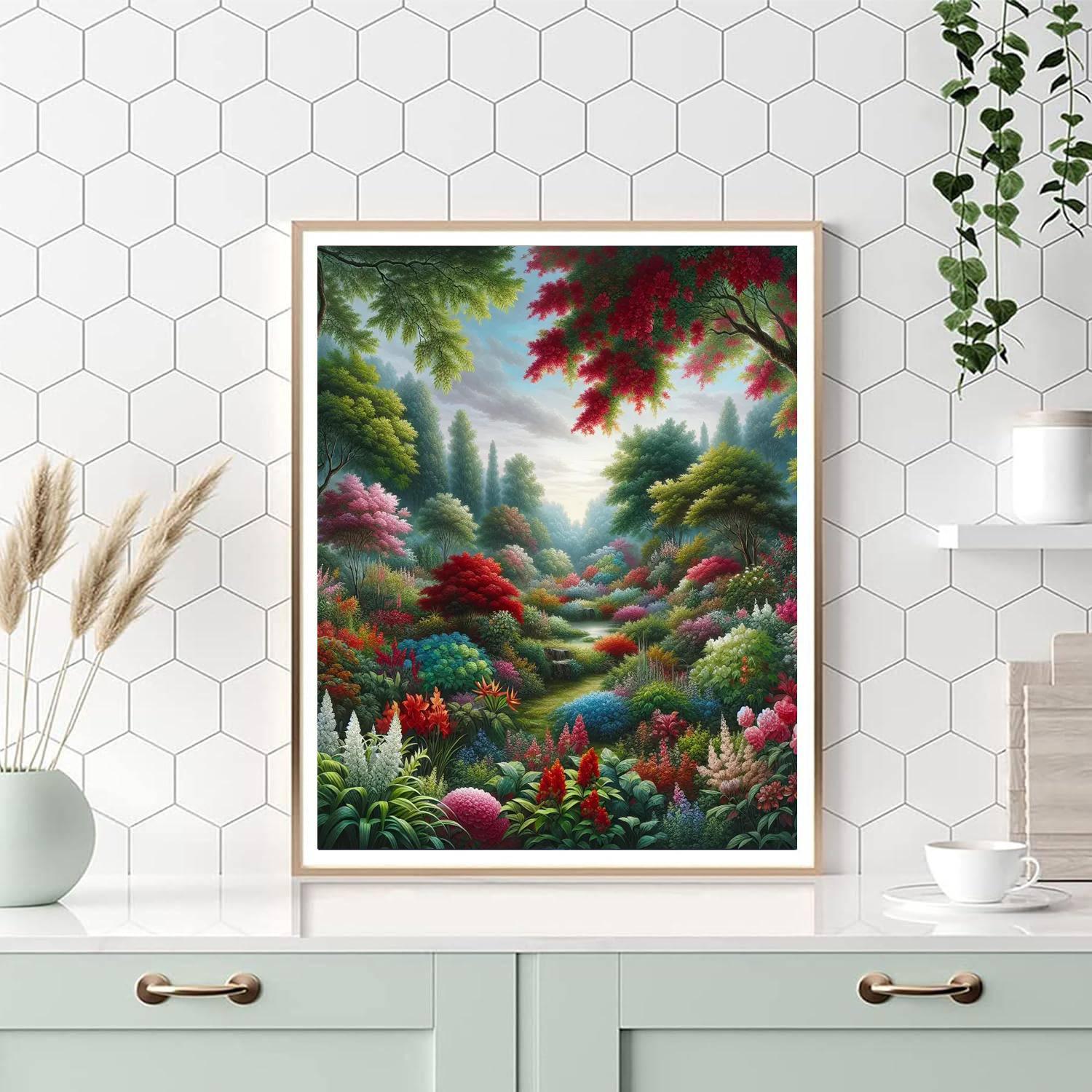 Lush Garden Sanctuary Paint By Color