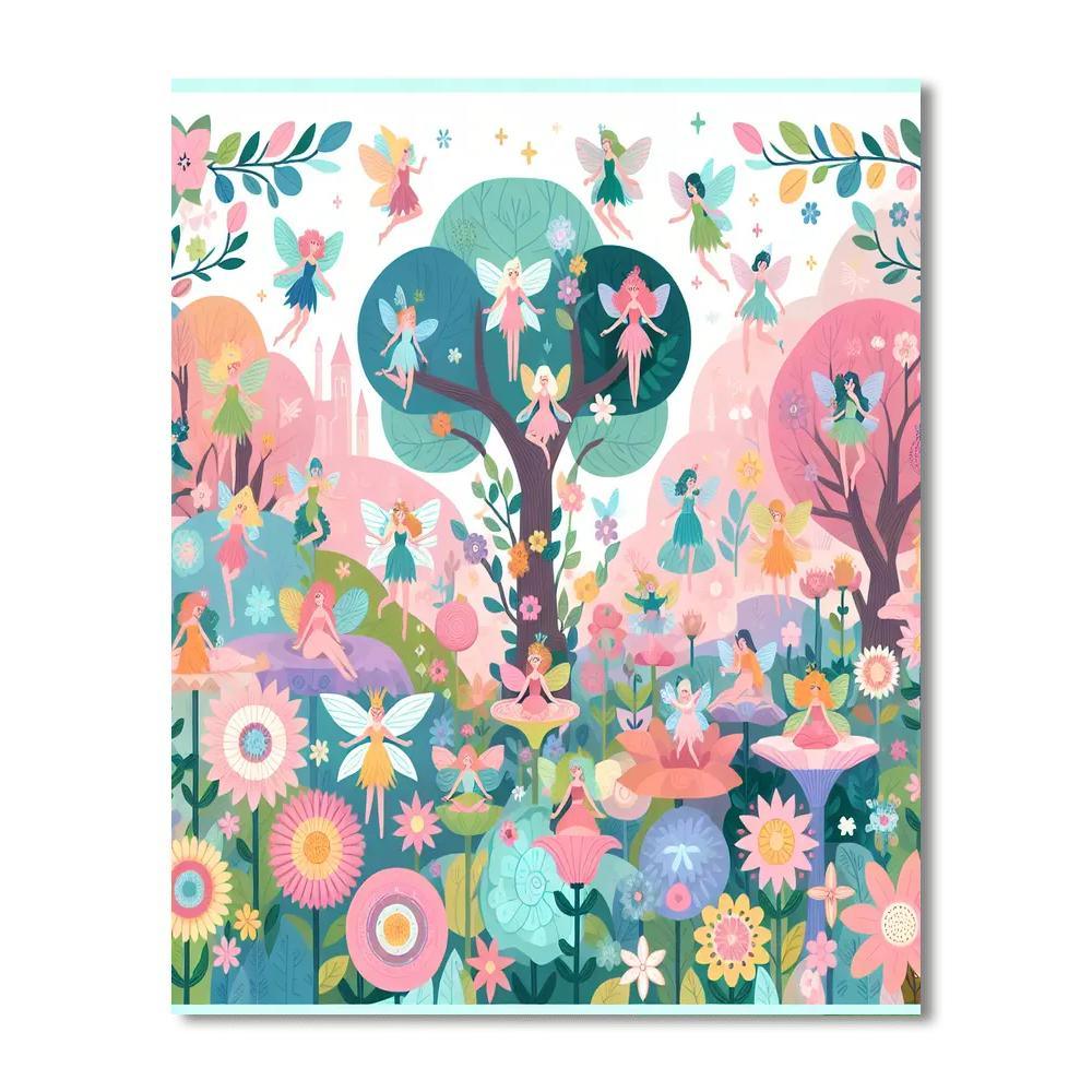 Fairy Garden Magic Paint By Numbers Art