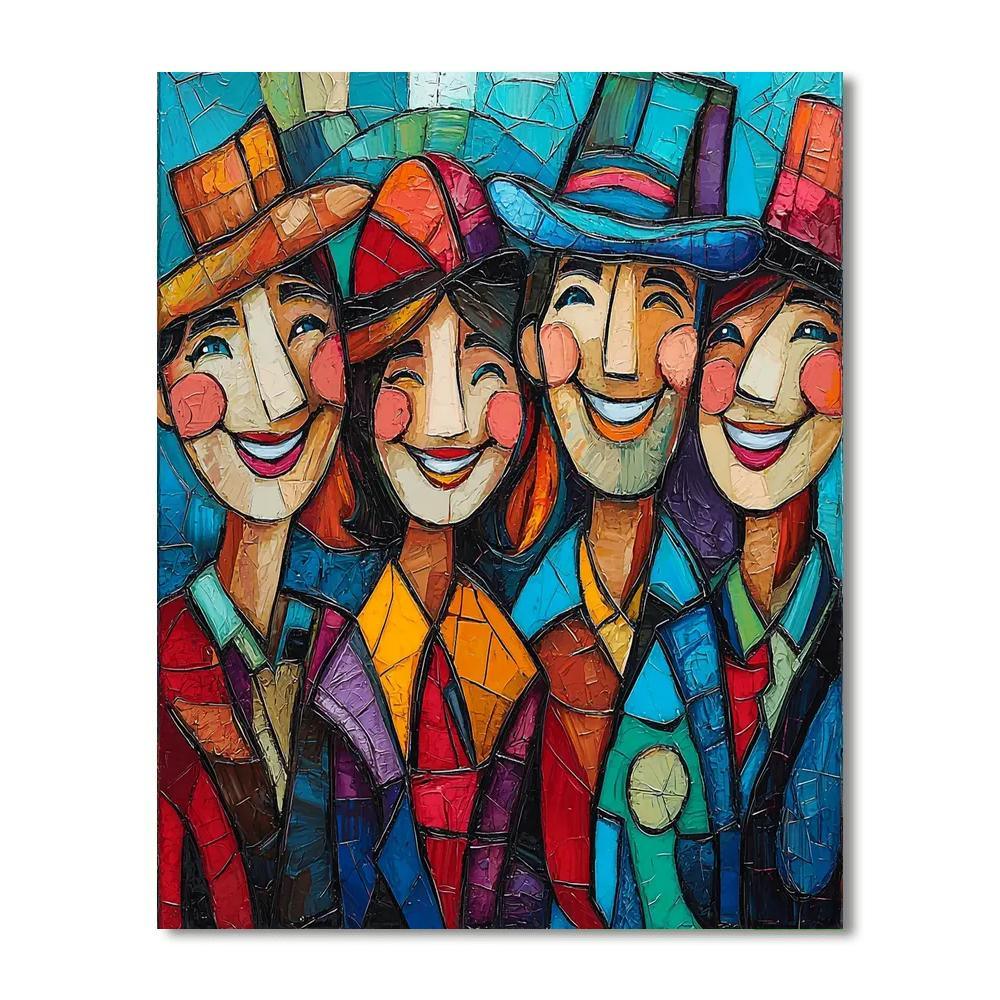 Pablo Picasso Inspired Friends Through Time  Paint By Numbers Kits