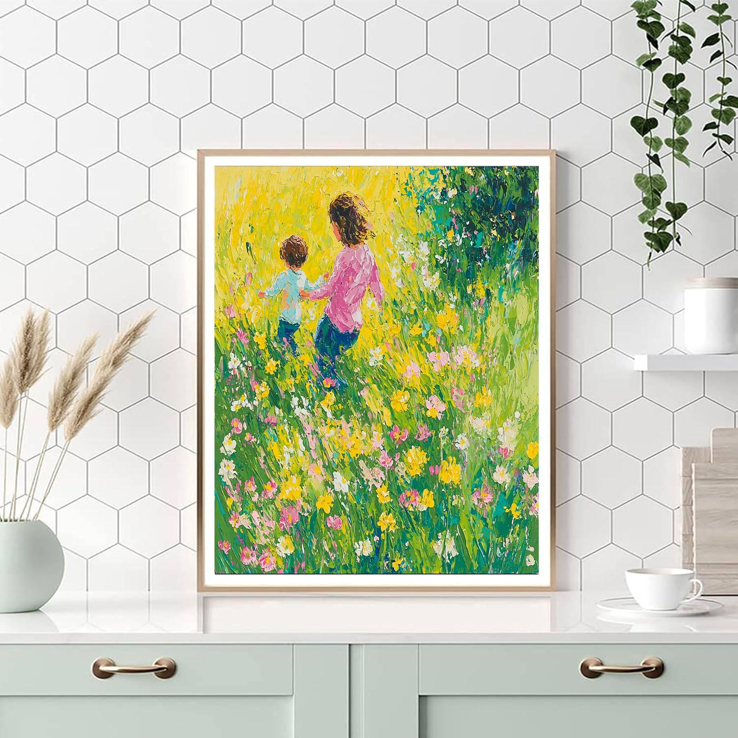 Laughter Among The Flowers Paint By Numbers Kits