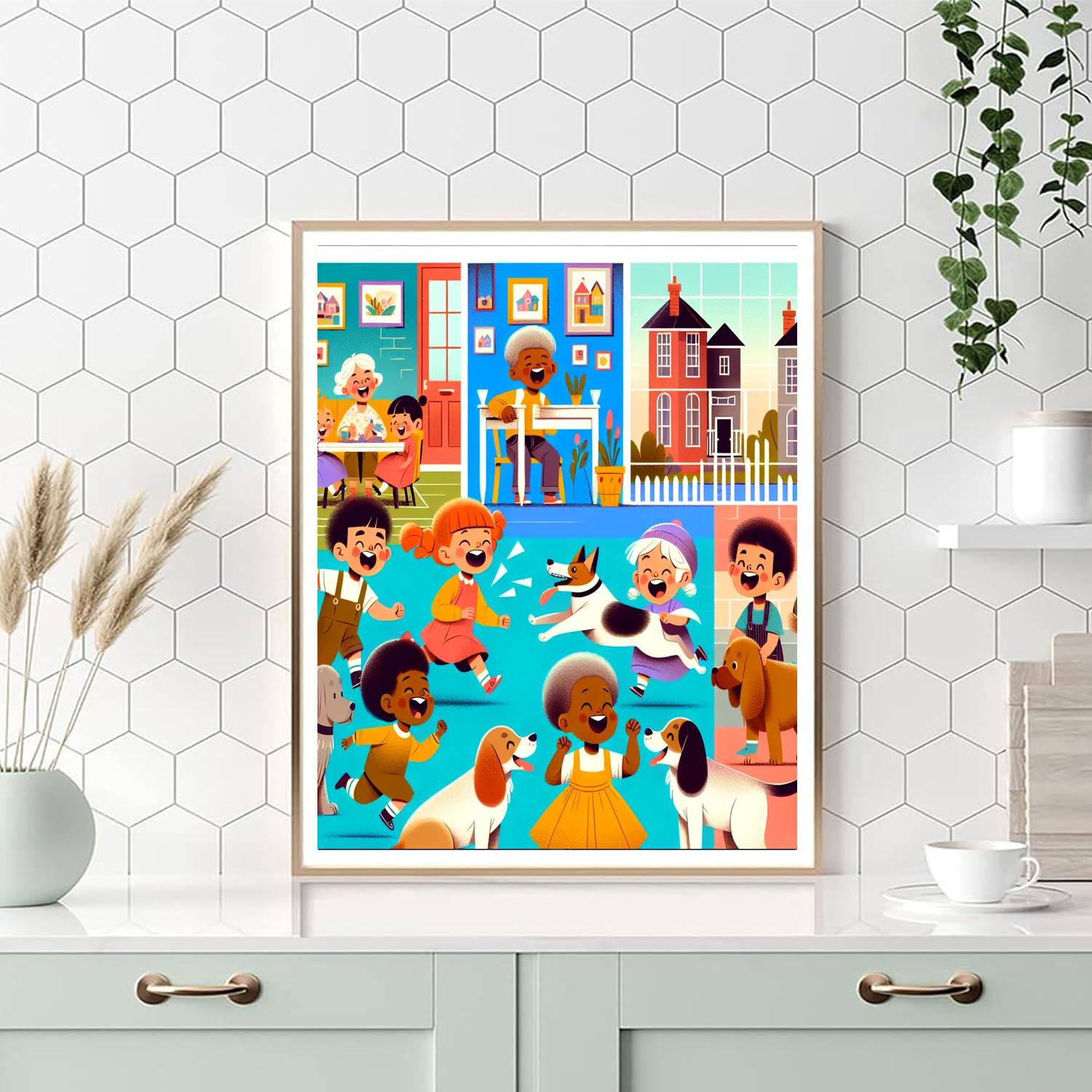 Cozy Home With Pets Paint By Numbers Art