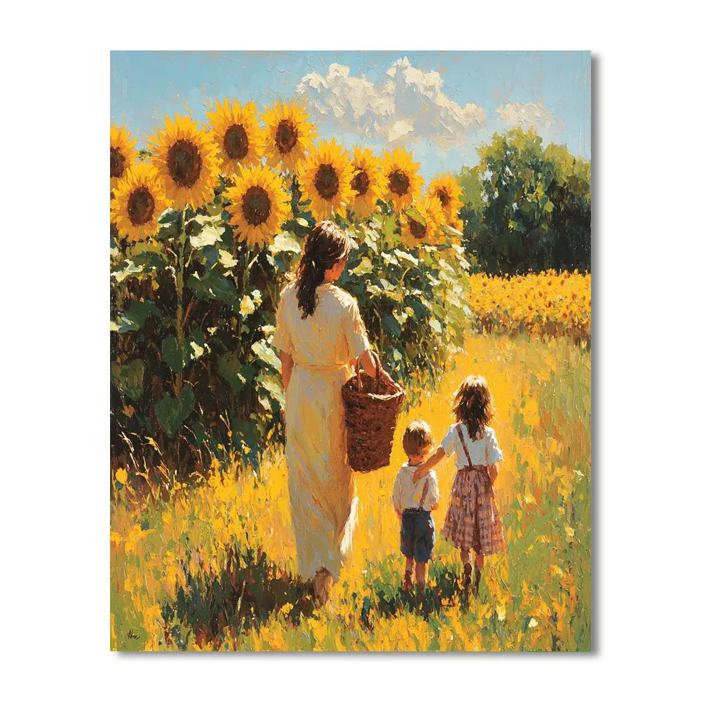 Forever Sunflower Fields Paint By Number