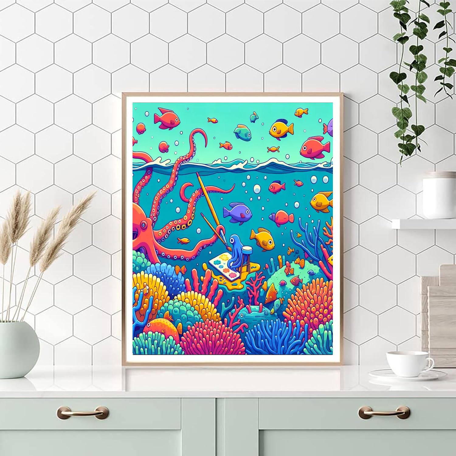 Artistic Aquarium Paint By Numbers Art