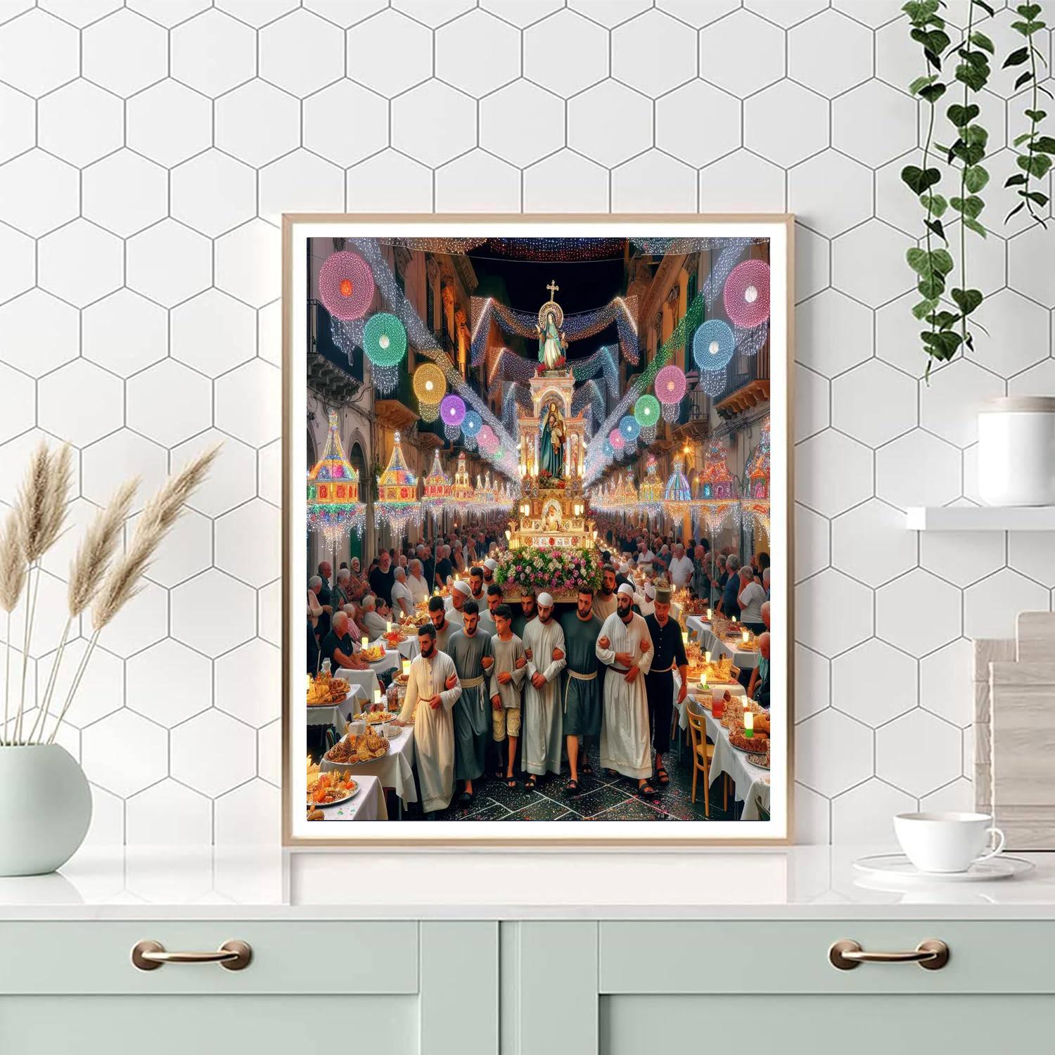 Feast Of St. Lucia - Italy DIY Paint By Numbers