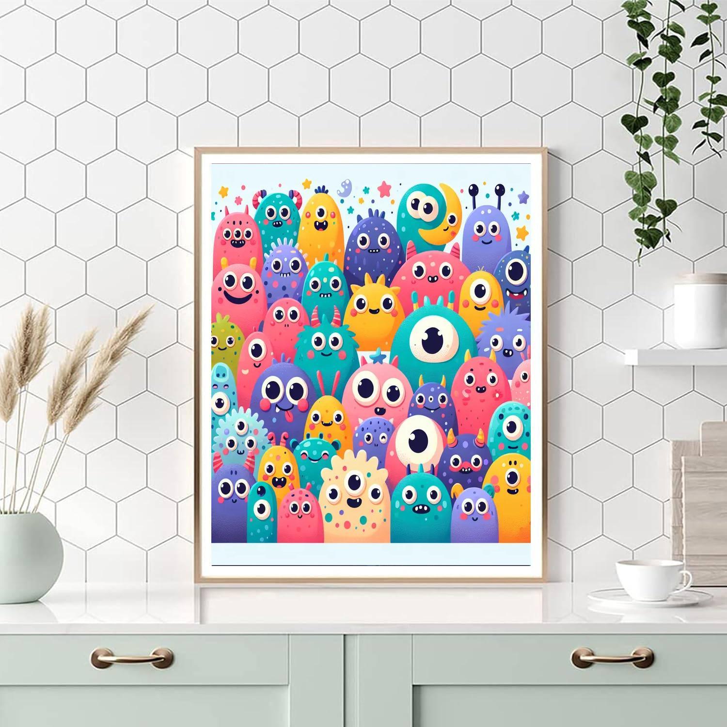 Monster Mania Paint By Numbers Art