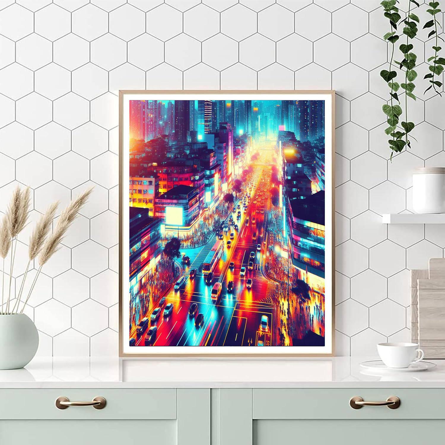 Dynamic Urban Spirit Paint By Numbers Art