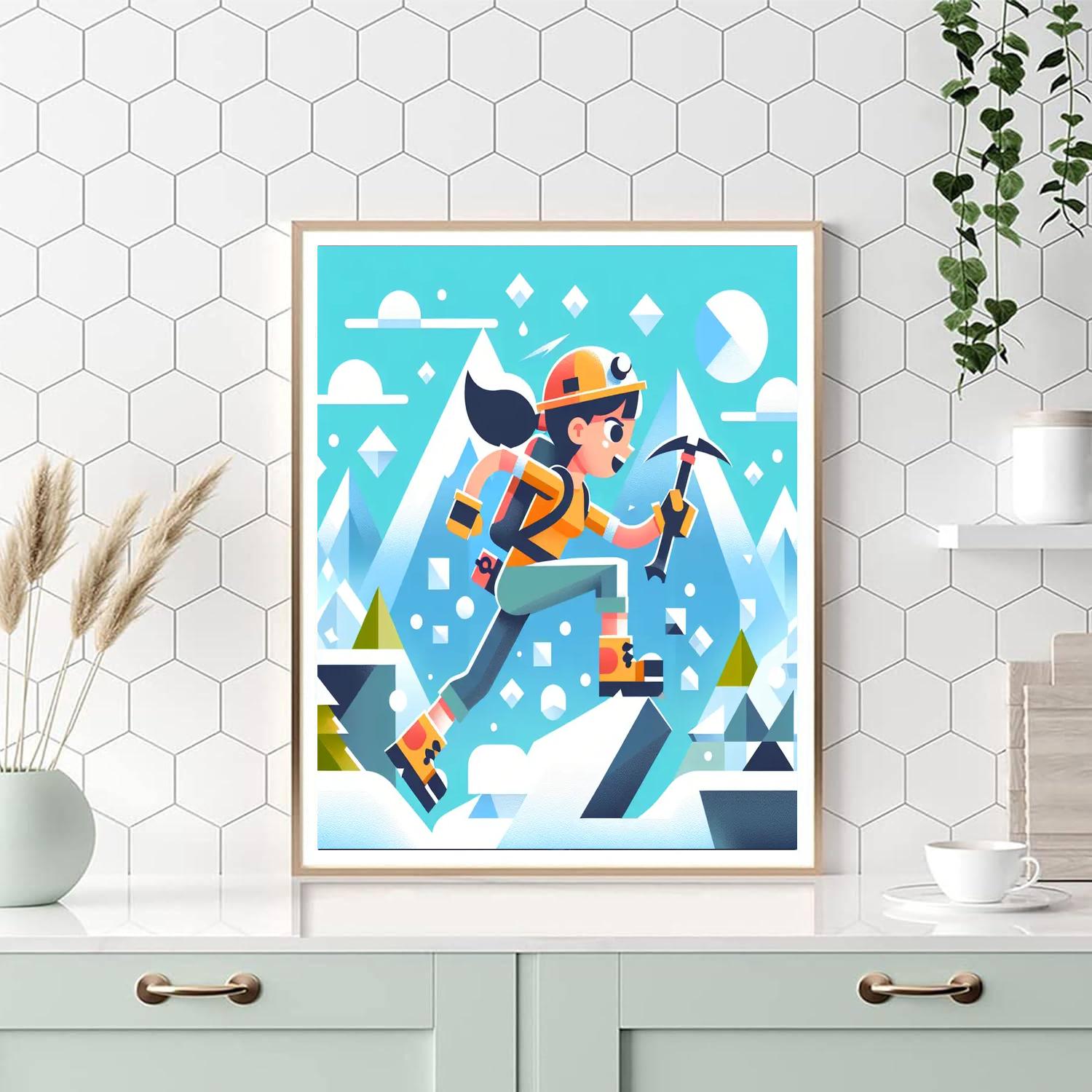 Mountain Expedition Adventure Painting Number Kit