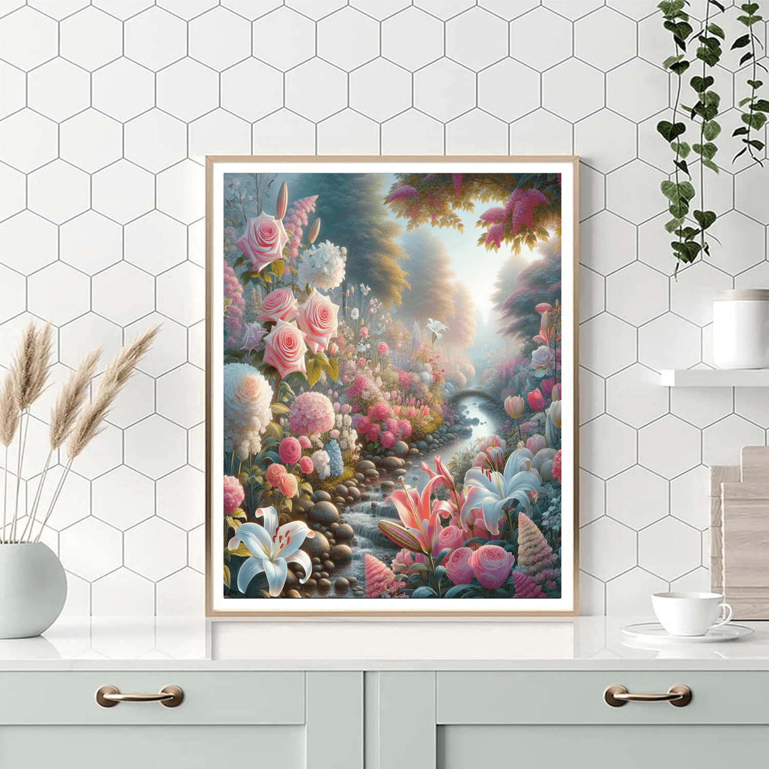 Ethereal Garden Blossoms Painting By Numbers Kit