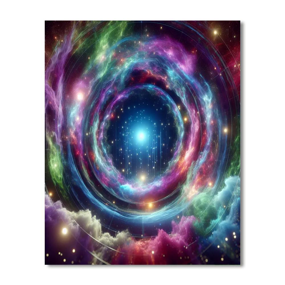 Futuristic Galactic Portal Paint By Numbers Kits