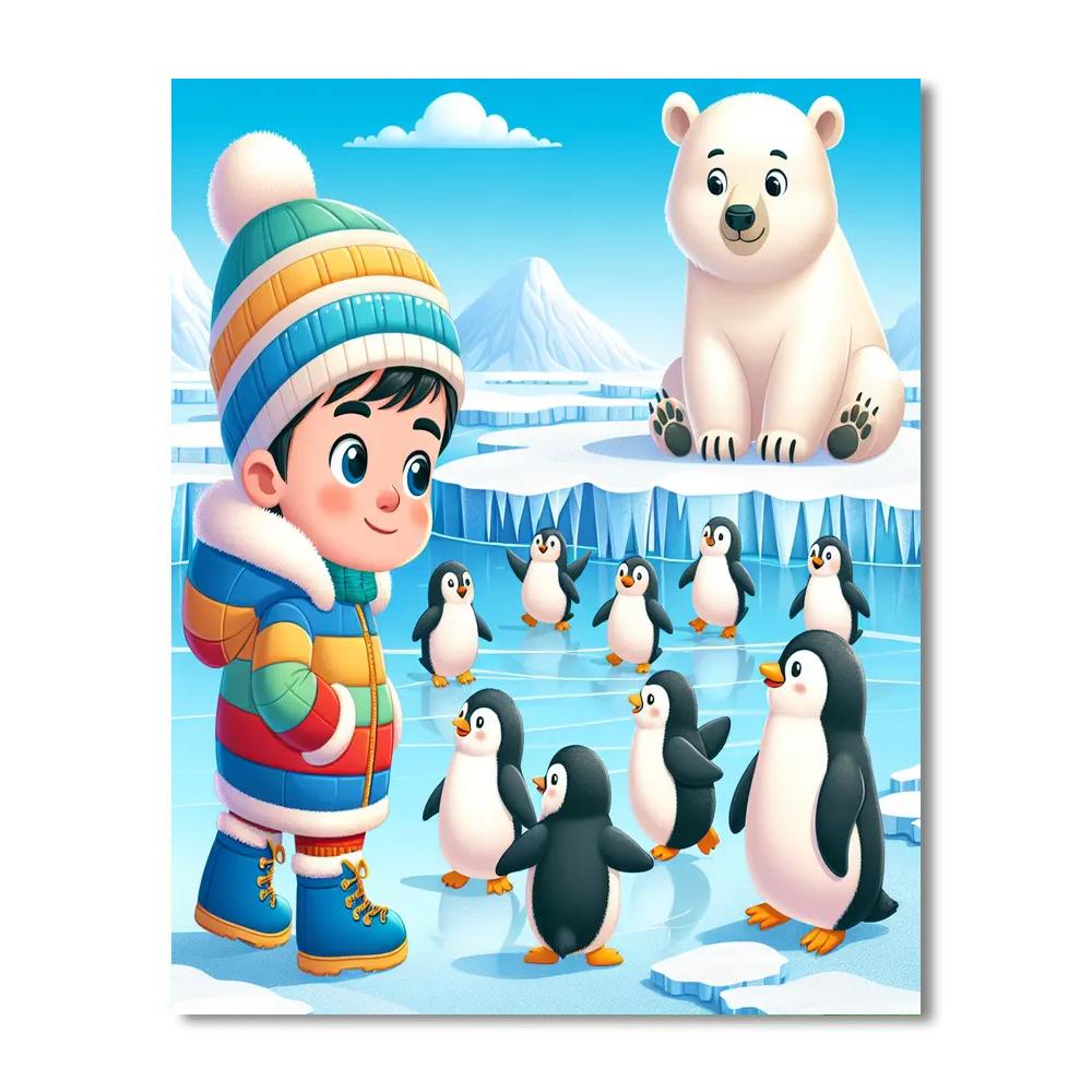 Arctic Circle Adventure Painting Number Kit