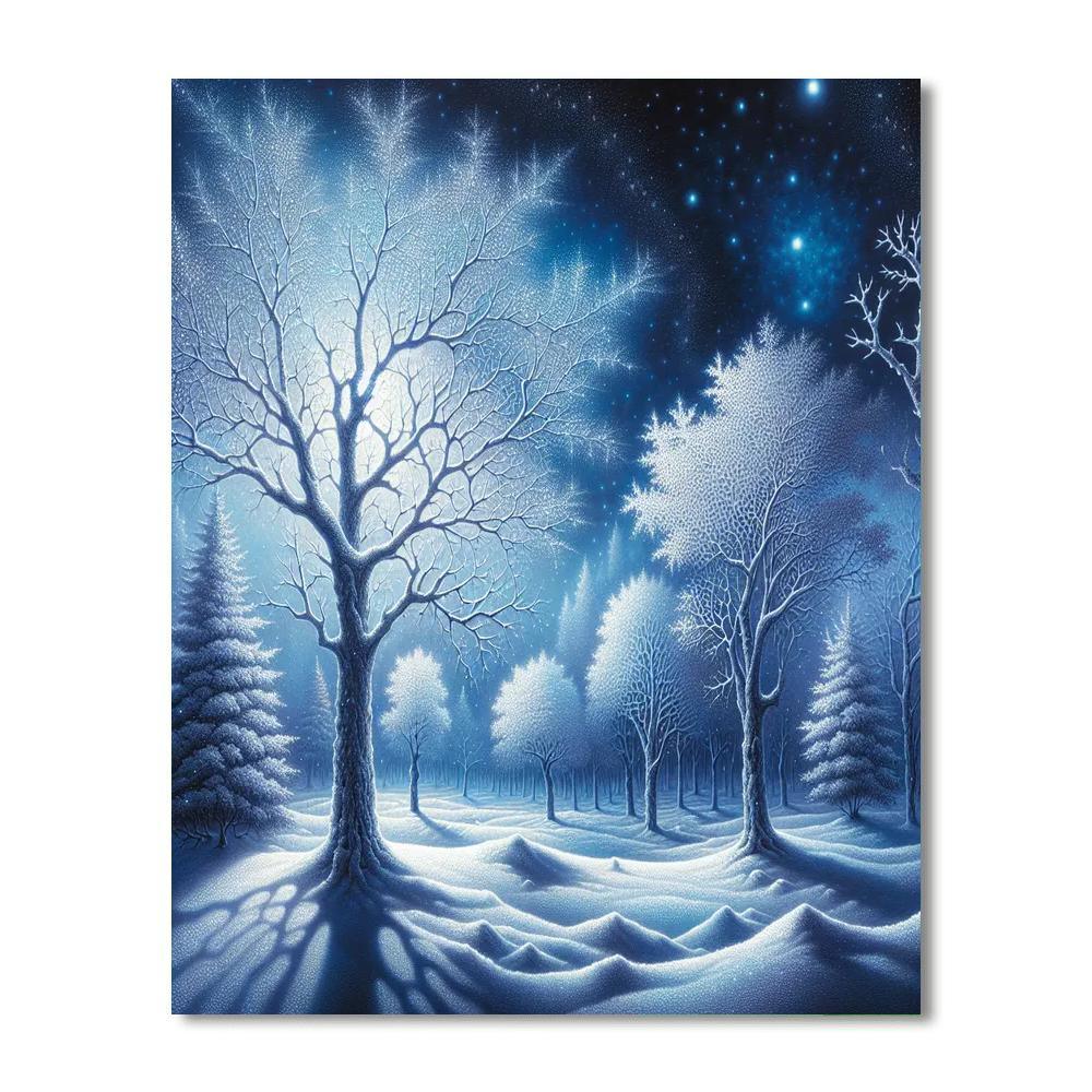 Winter's Night Splendor Paint By Numbers Kits