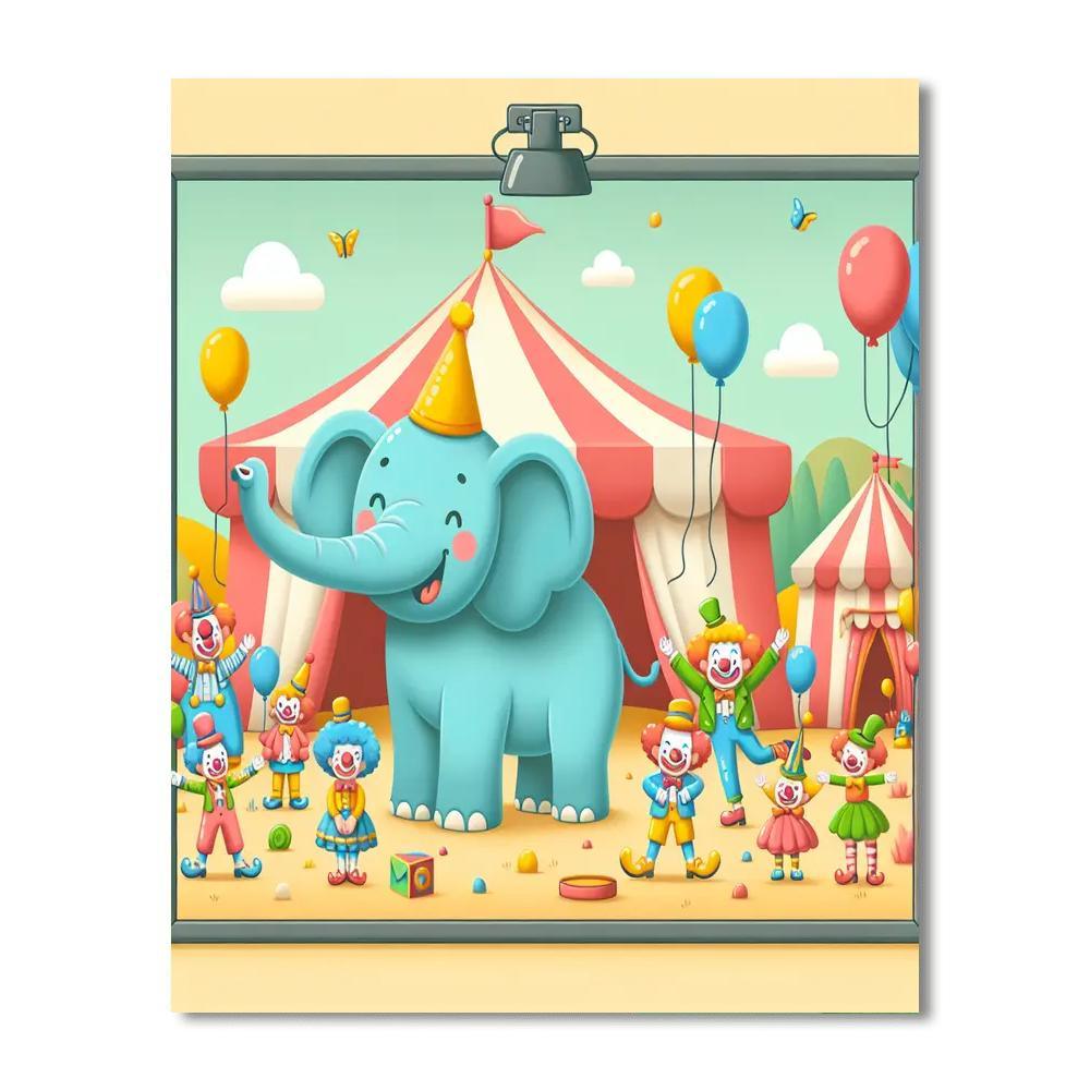 Circus Carnival Excitement Paint By Numbers Kits