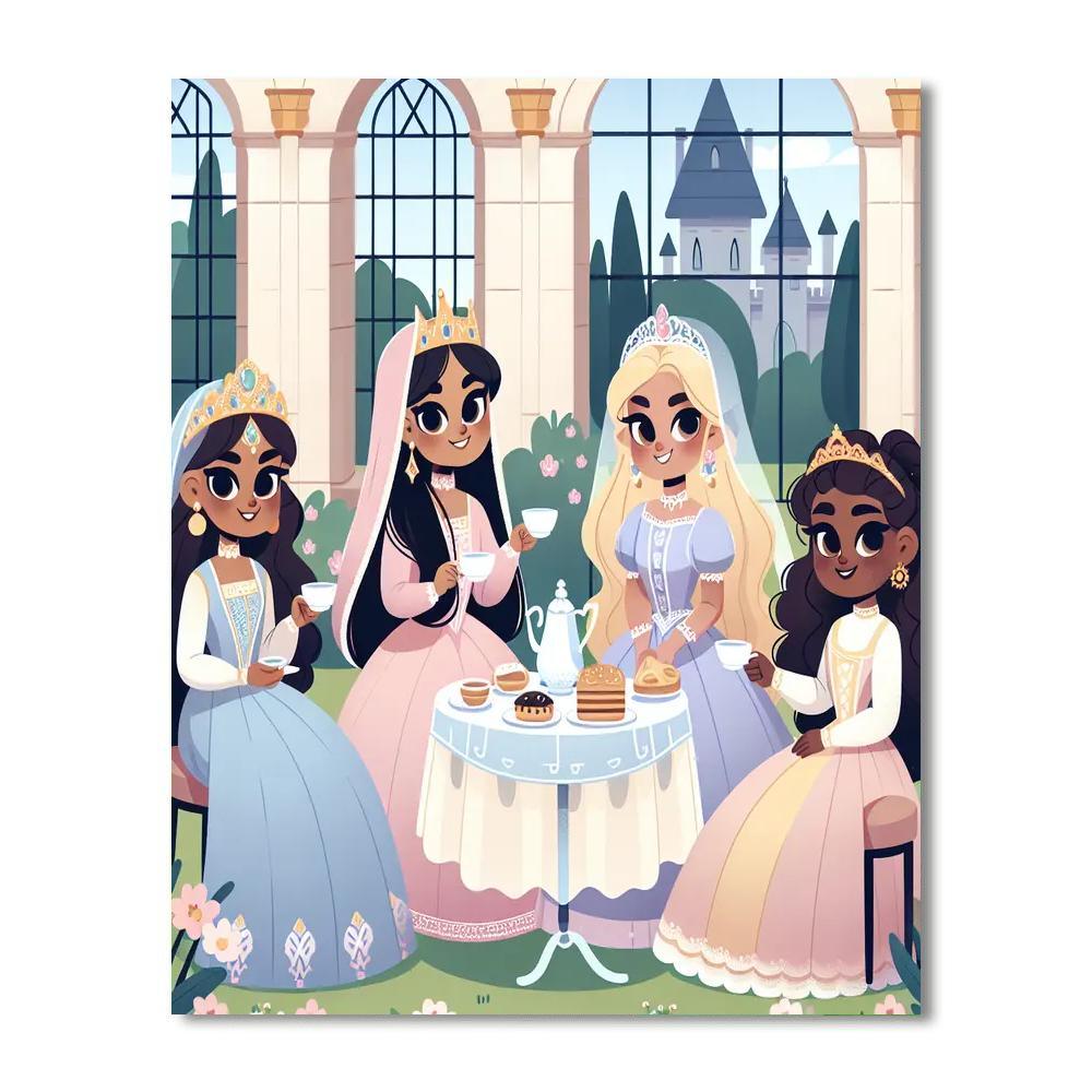 Royal Tea Party Celebration Numbered Painting Kits