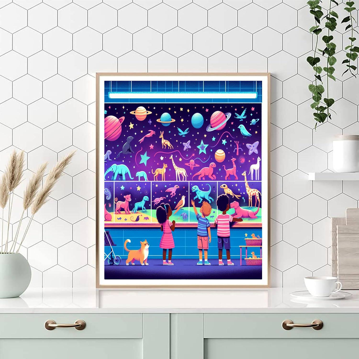 Space Zoo Expedition Paint By Color