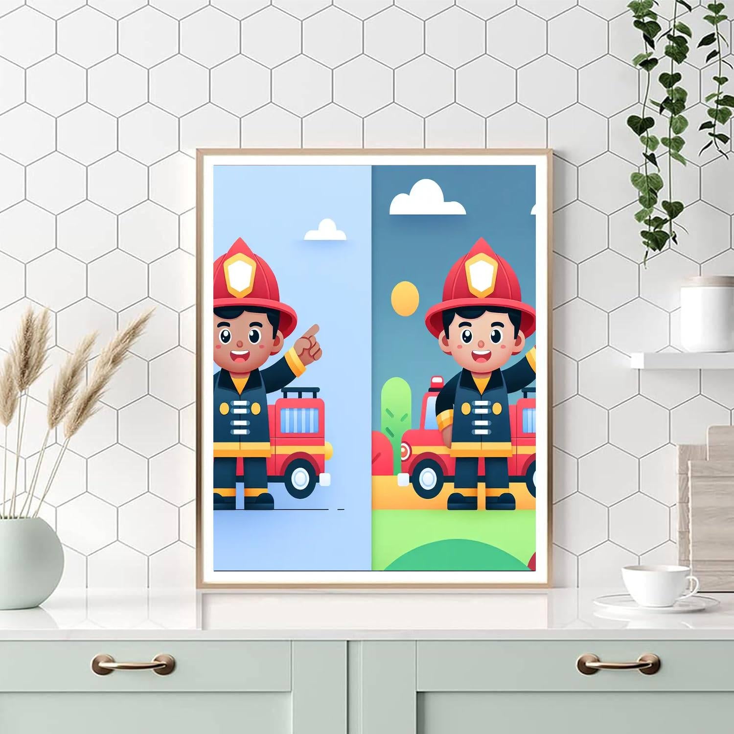 Friendly Firefighter Mission Numbered Painting Kits