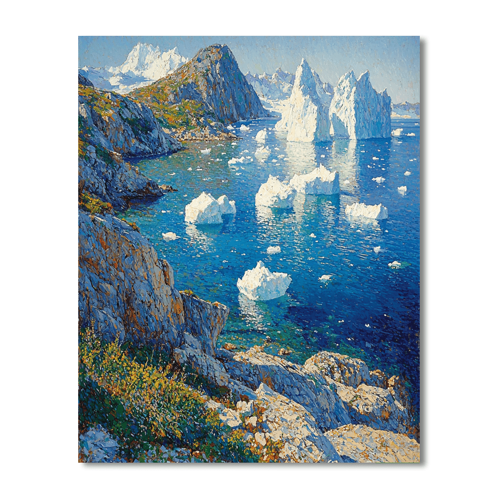 Iceberg Alley, Newfoundland Painting Number Kit