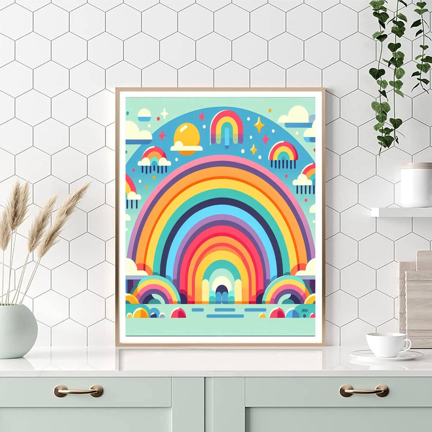 Rainbow Paradise Numbered Painting Kits
