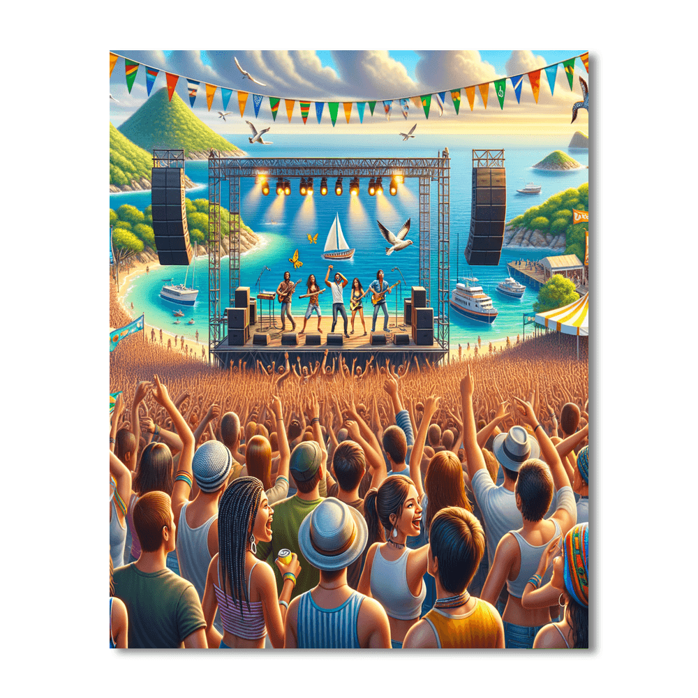Isle Of Wight Festival Paint By Color