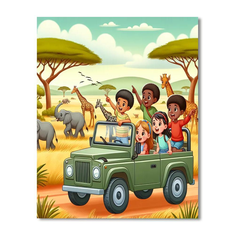 Savanna Adventure DIY Paint By Numbers