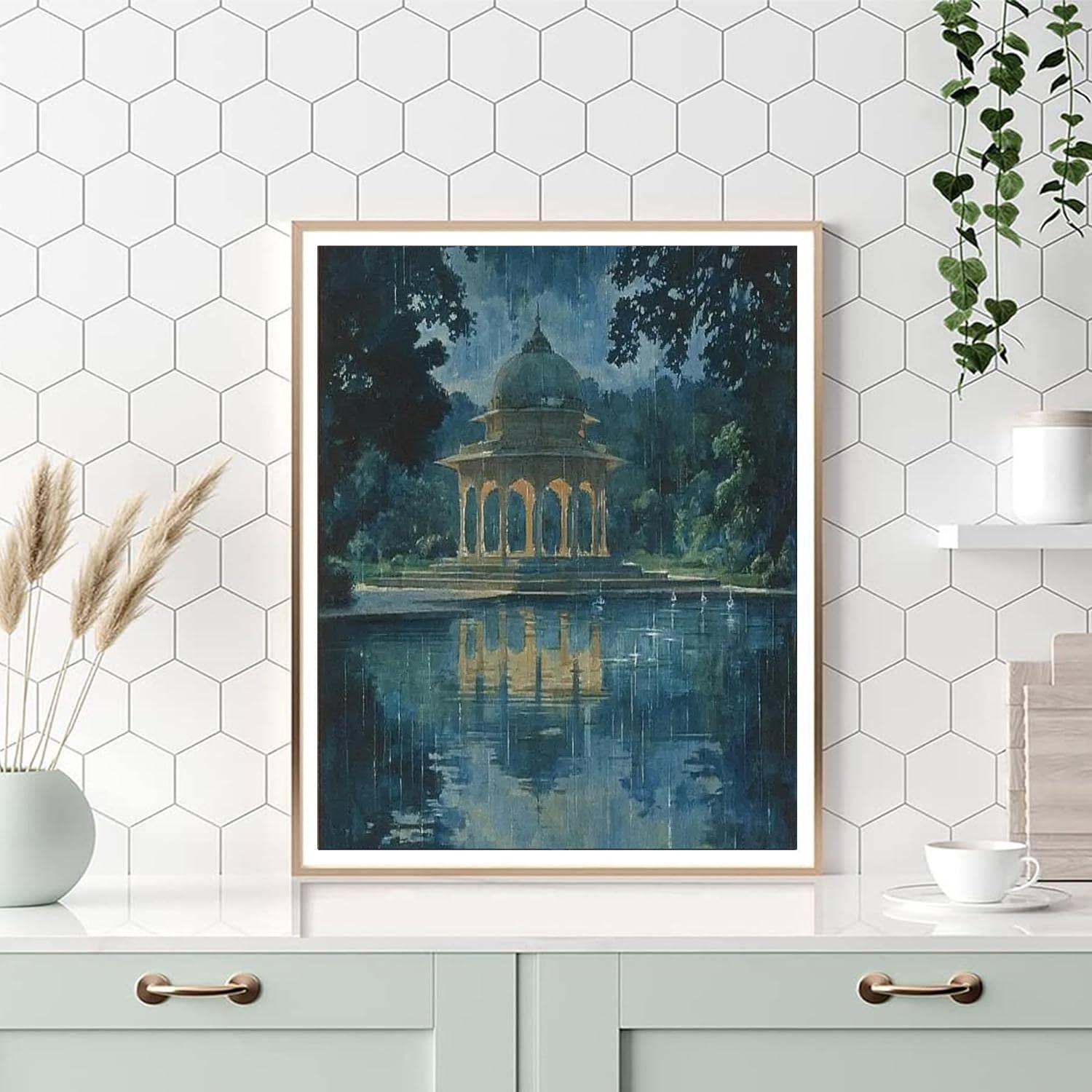 Nandalal Bose Inspired Echoes Of The Monsoon  Painting Number Kit