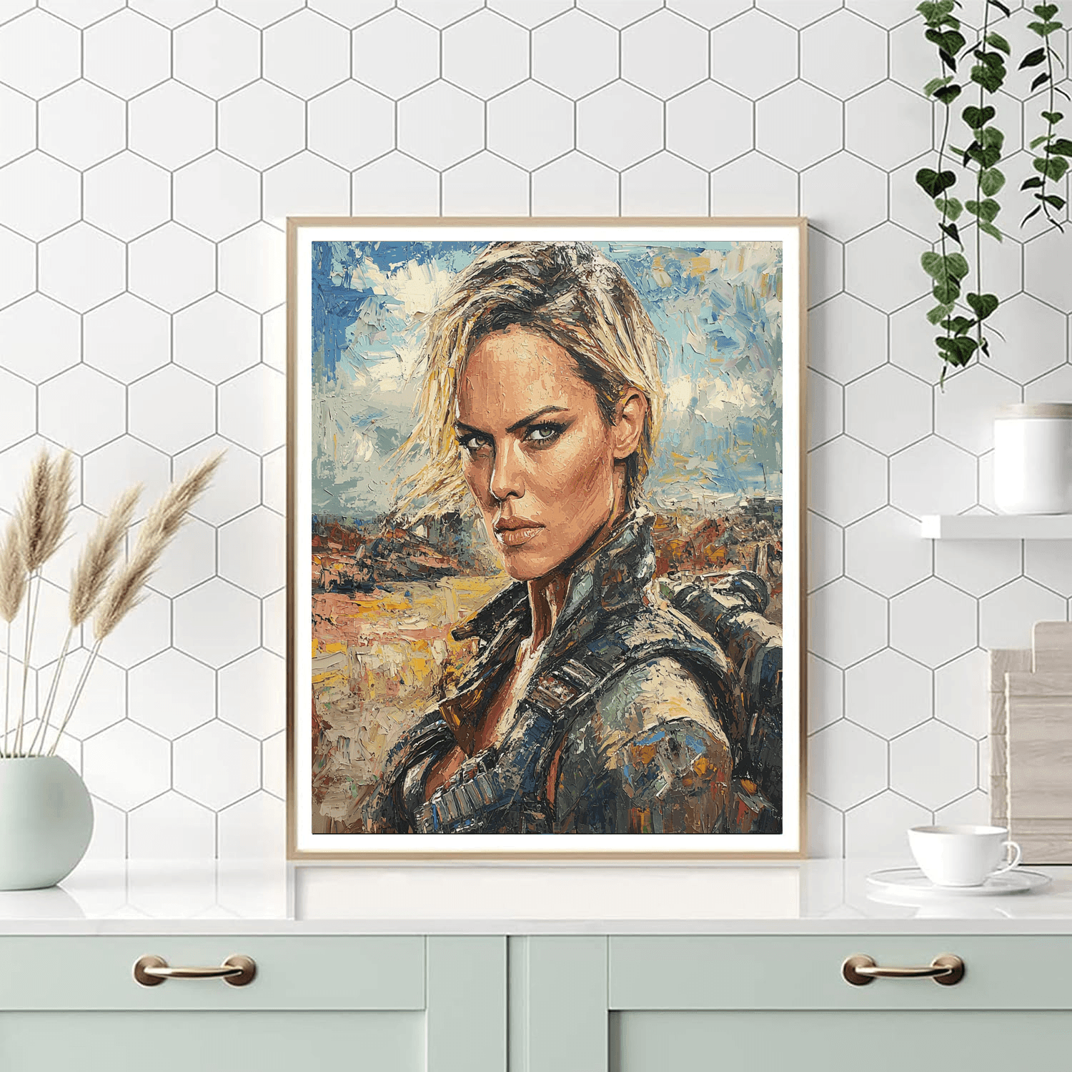 Charlize Theron: The Fearless Warrior Of Furiosa Painting Number Kit