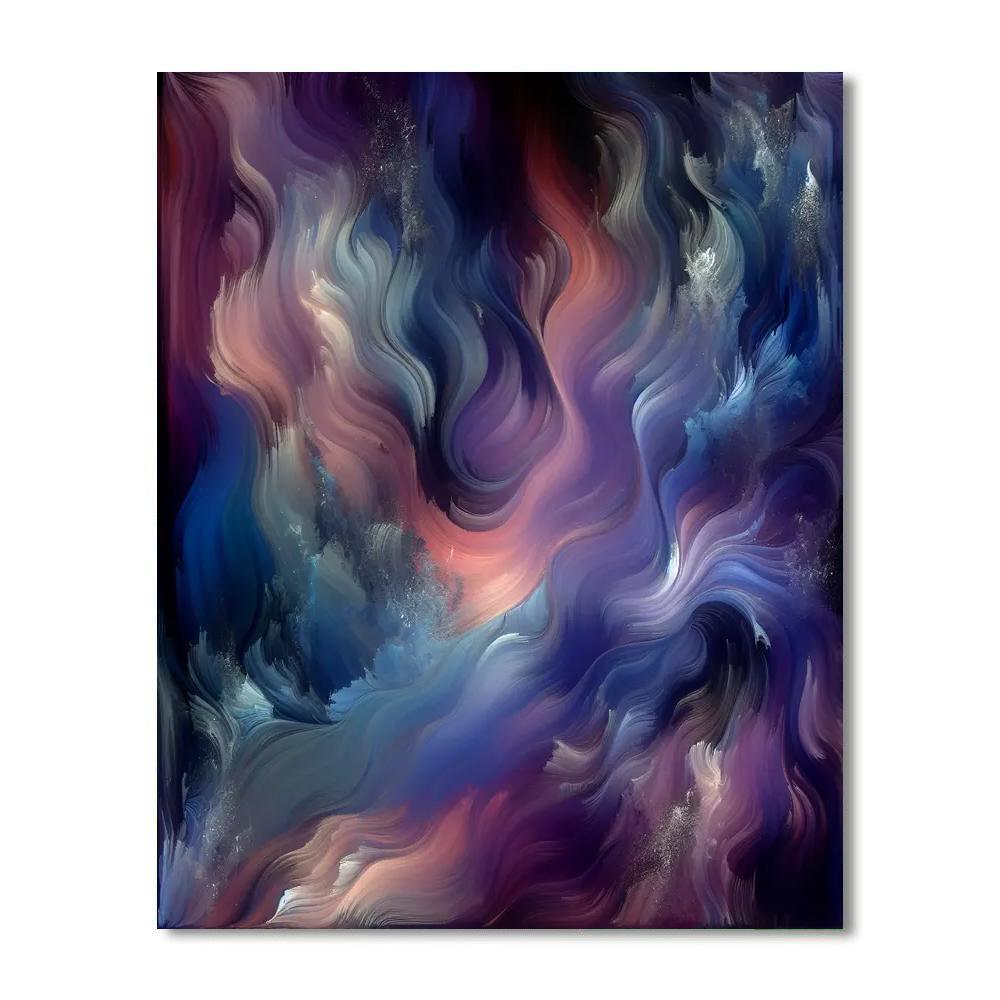 Purple's Mystical Allure Number Painting