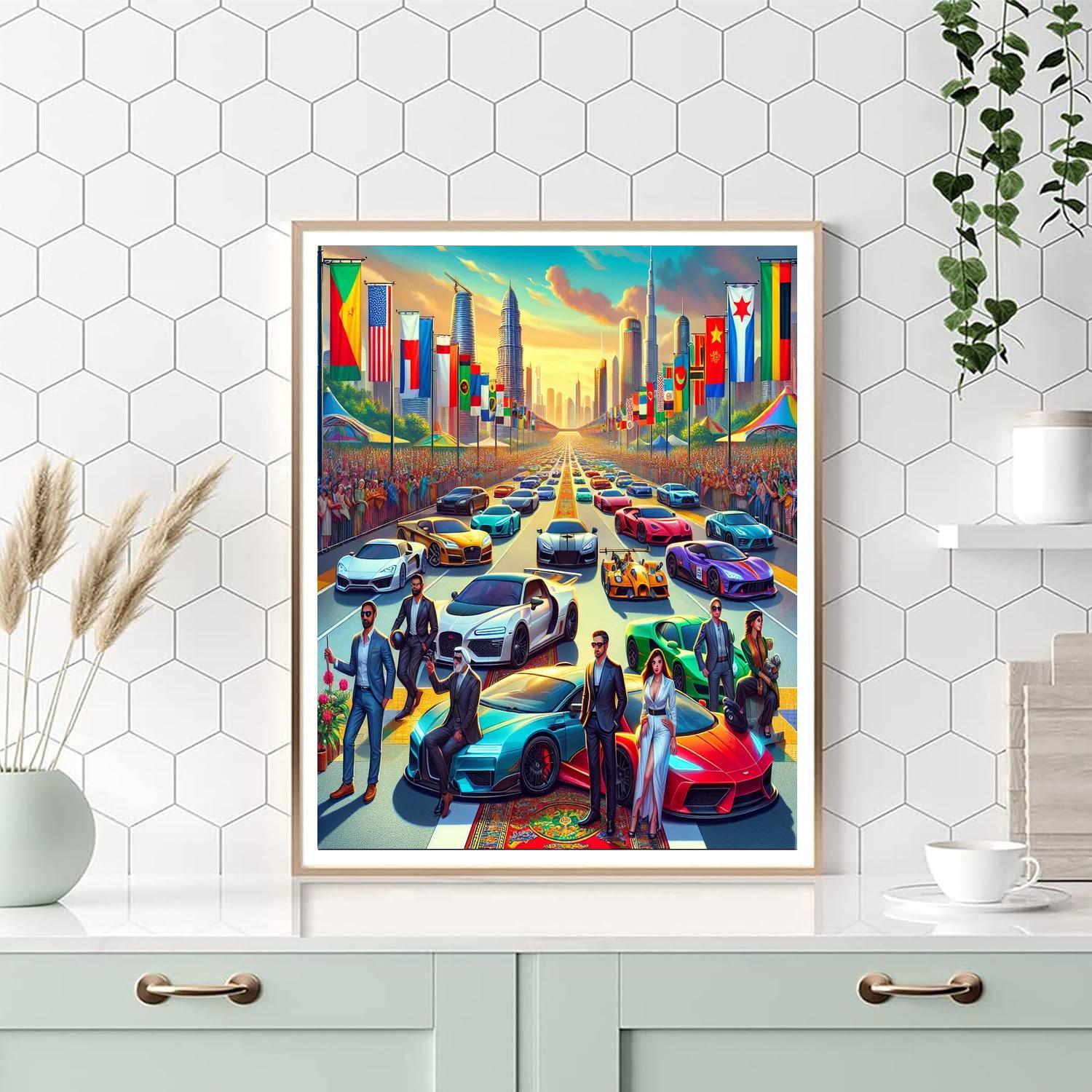 Gumball 3000 - International Paint By Numbers Art