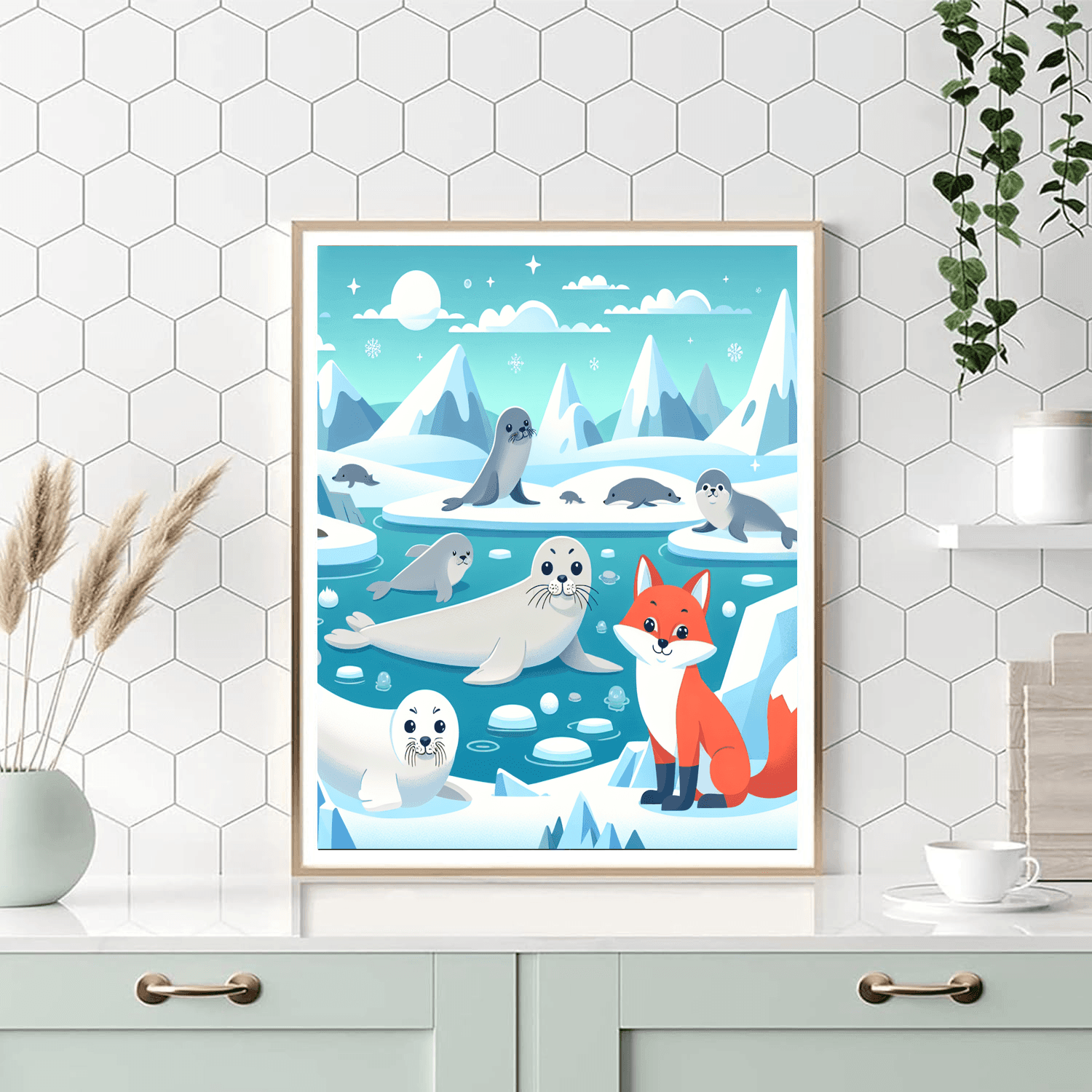 Polar Adventure Excursion Paint By Numbers Art