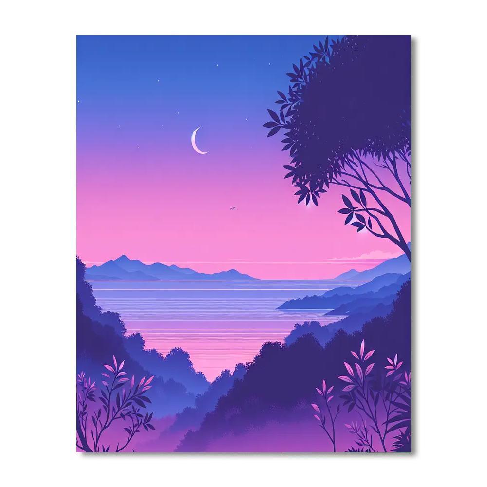 Serenity At Twilight DIY Paint By Numbers