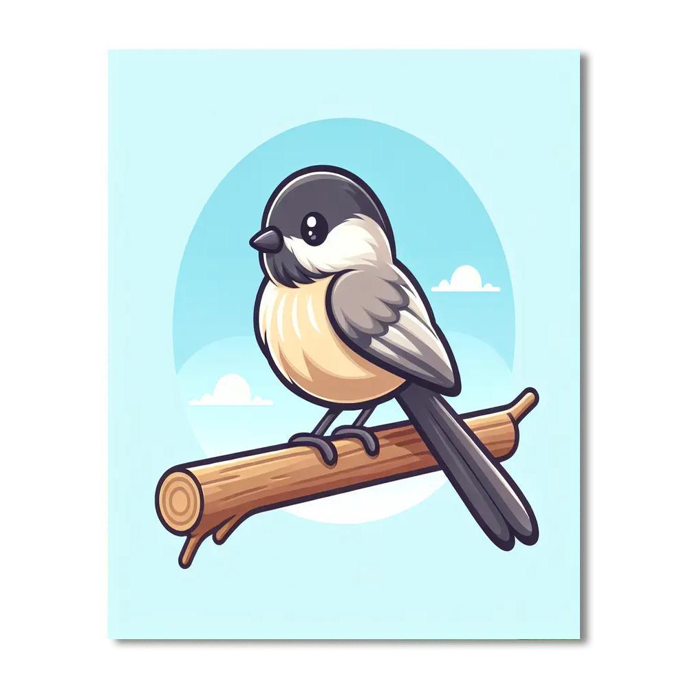 Charming Chickadee Painting By Numbers Kit