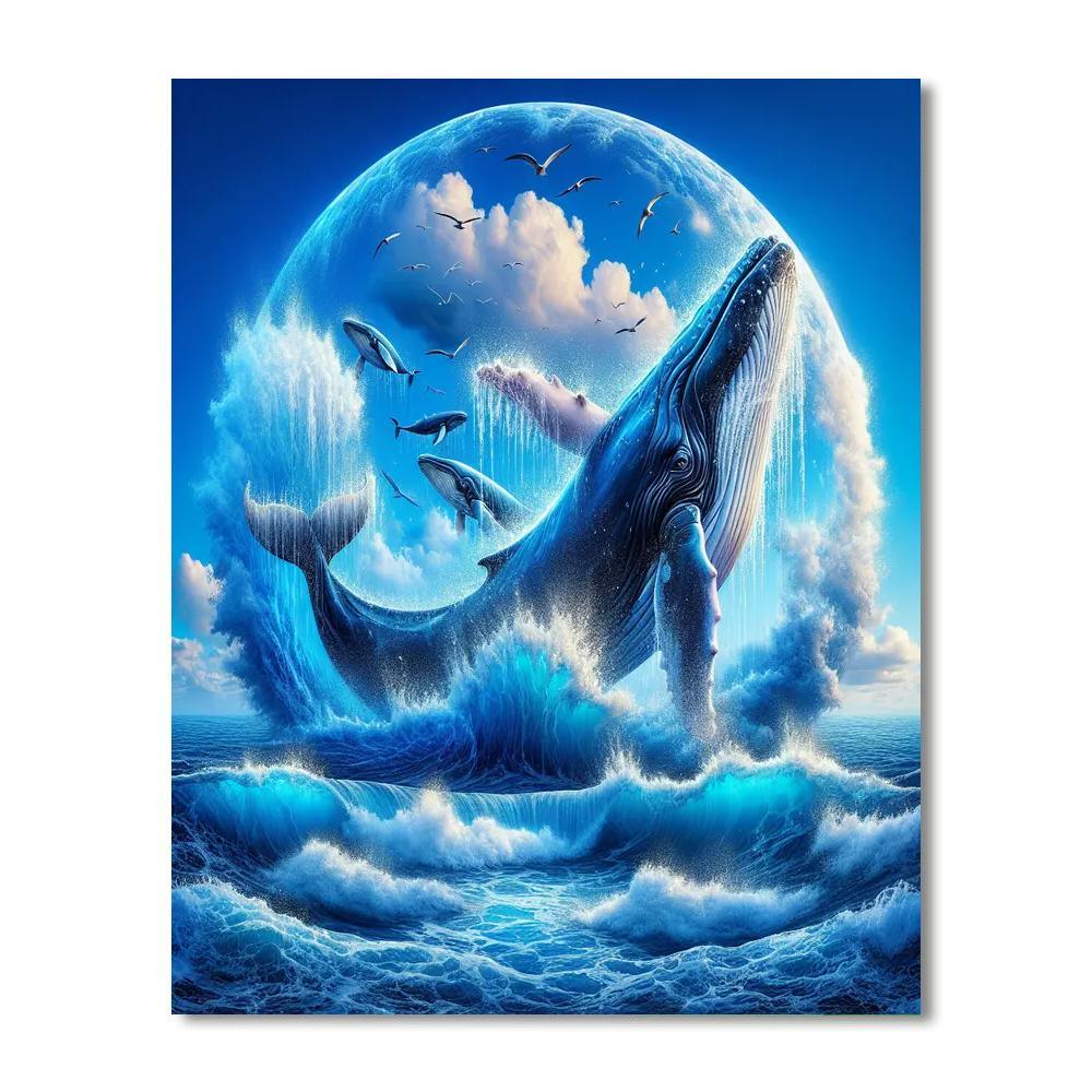 Whale Watching Wonder Painting By Numbers Kit