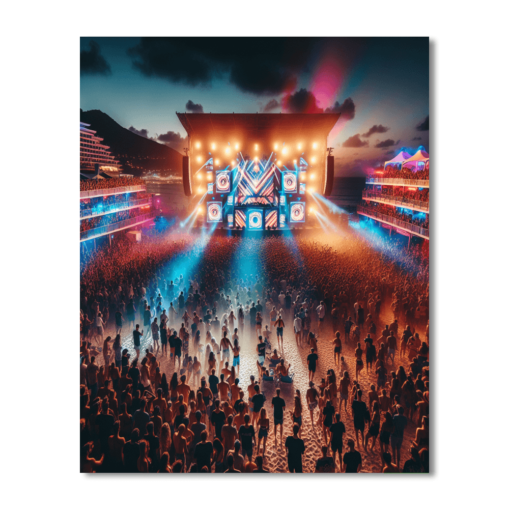 Sunburn Festival - India Paint By Numbers Kits