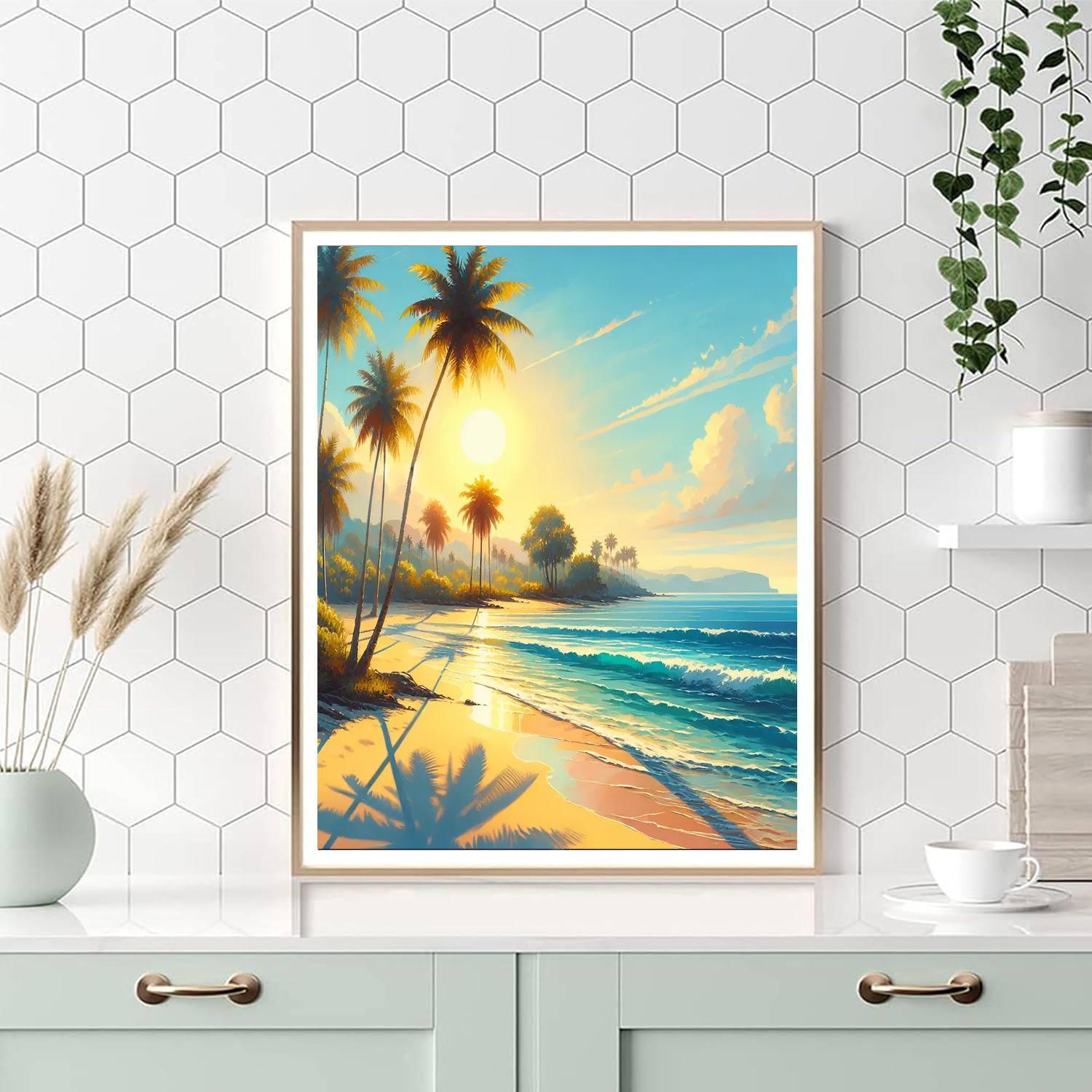 Breezy Coastal Vibes DIY Paint By Numbers