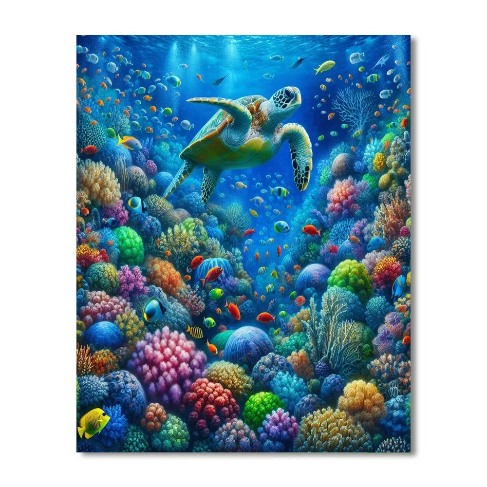 Marine Majesty Underwater Adventure DIY Paint By Numbers