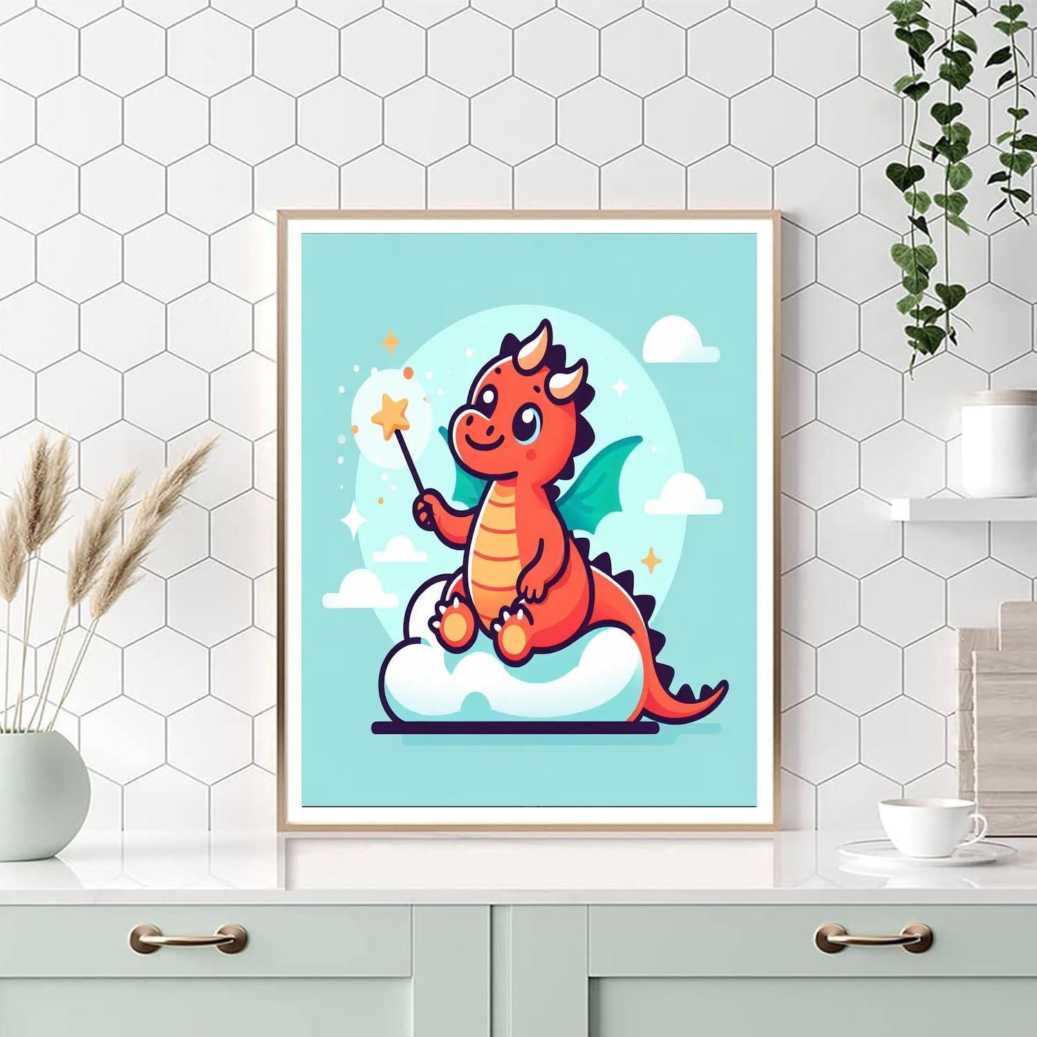 Fairytale Dreams Of Dragons Numbered Painting Kits