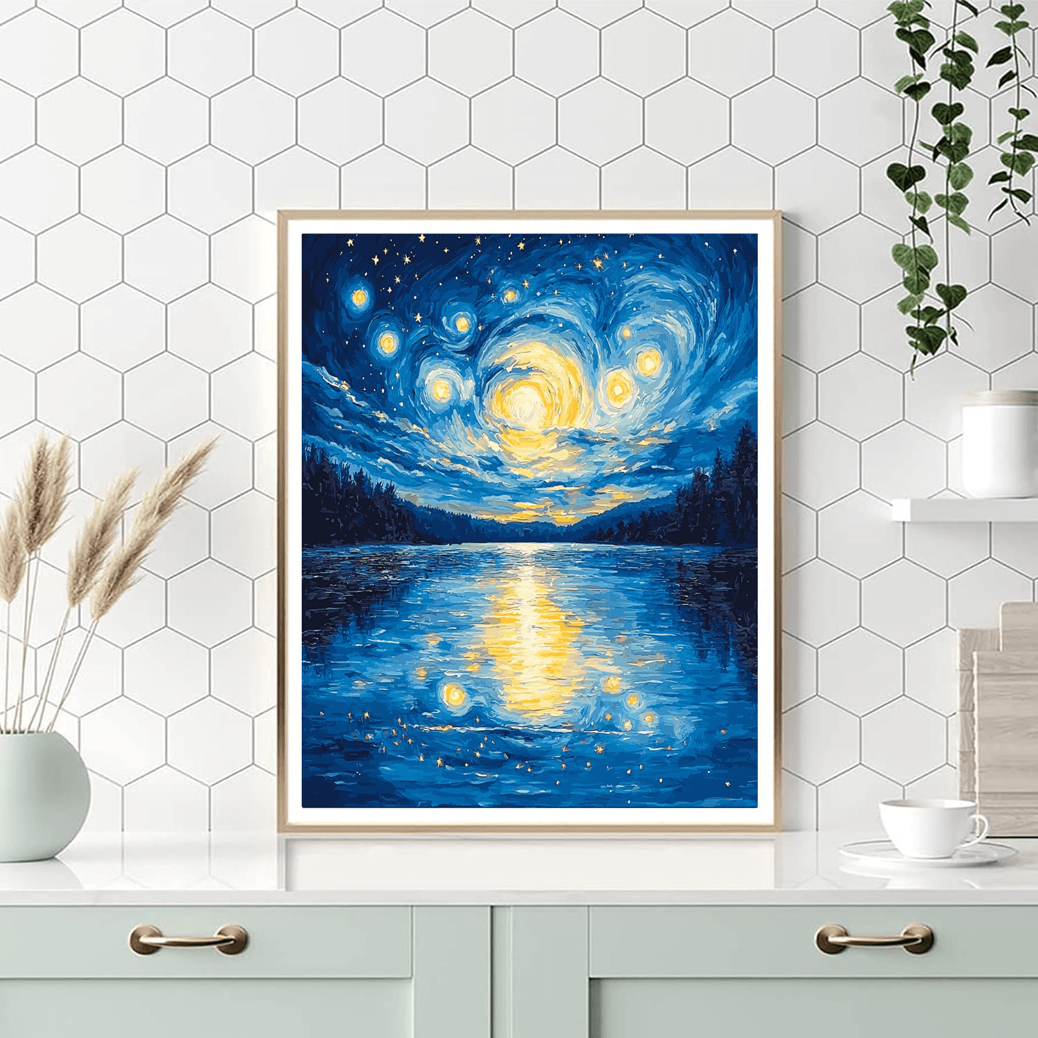 Vincent Van Gogh Inspired Beneath The Stars  Paint By Numbers Art