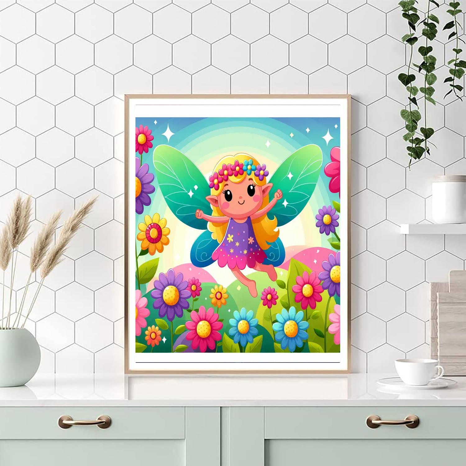 Flying Fairy Paint By Numbers Art