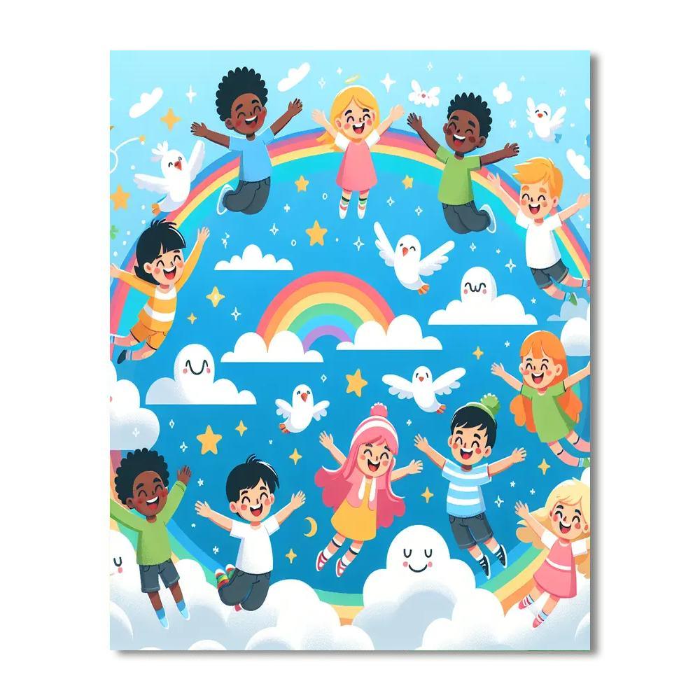 Dreamy Cloud Adventure Paint By Numbers Kits