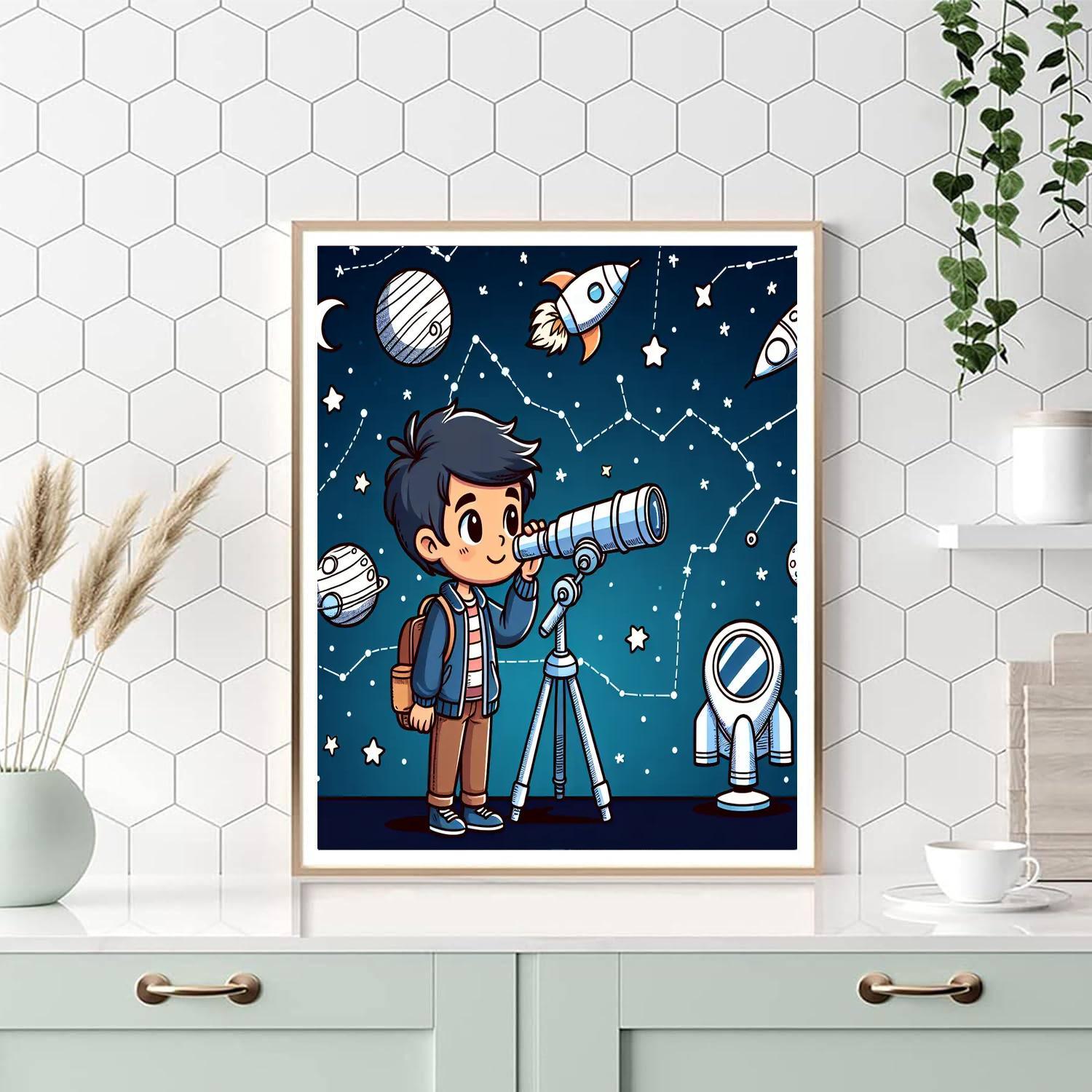 Space Science Quest Paint By Number