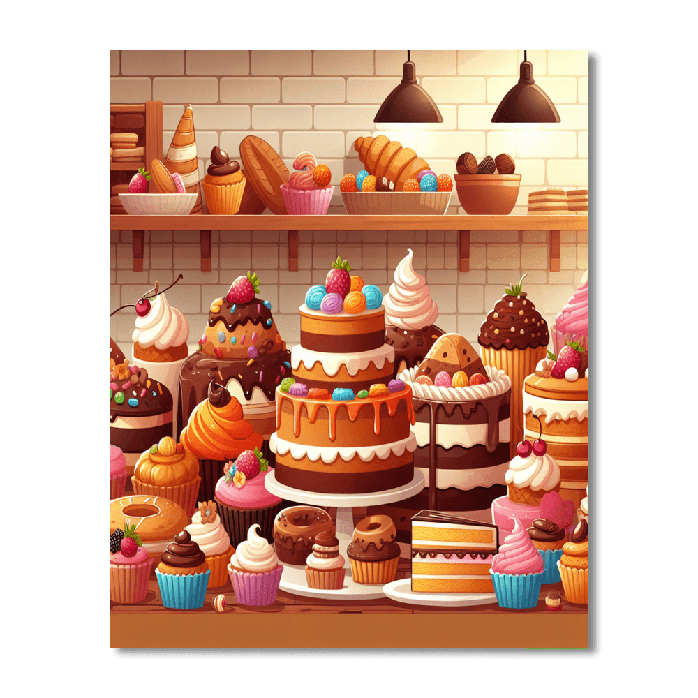Busy Bakery Numbered Painting Kits