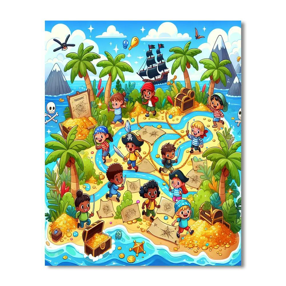 Pirate Island Quest Paint By Numbers