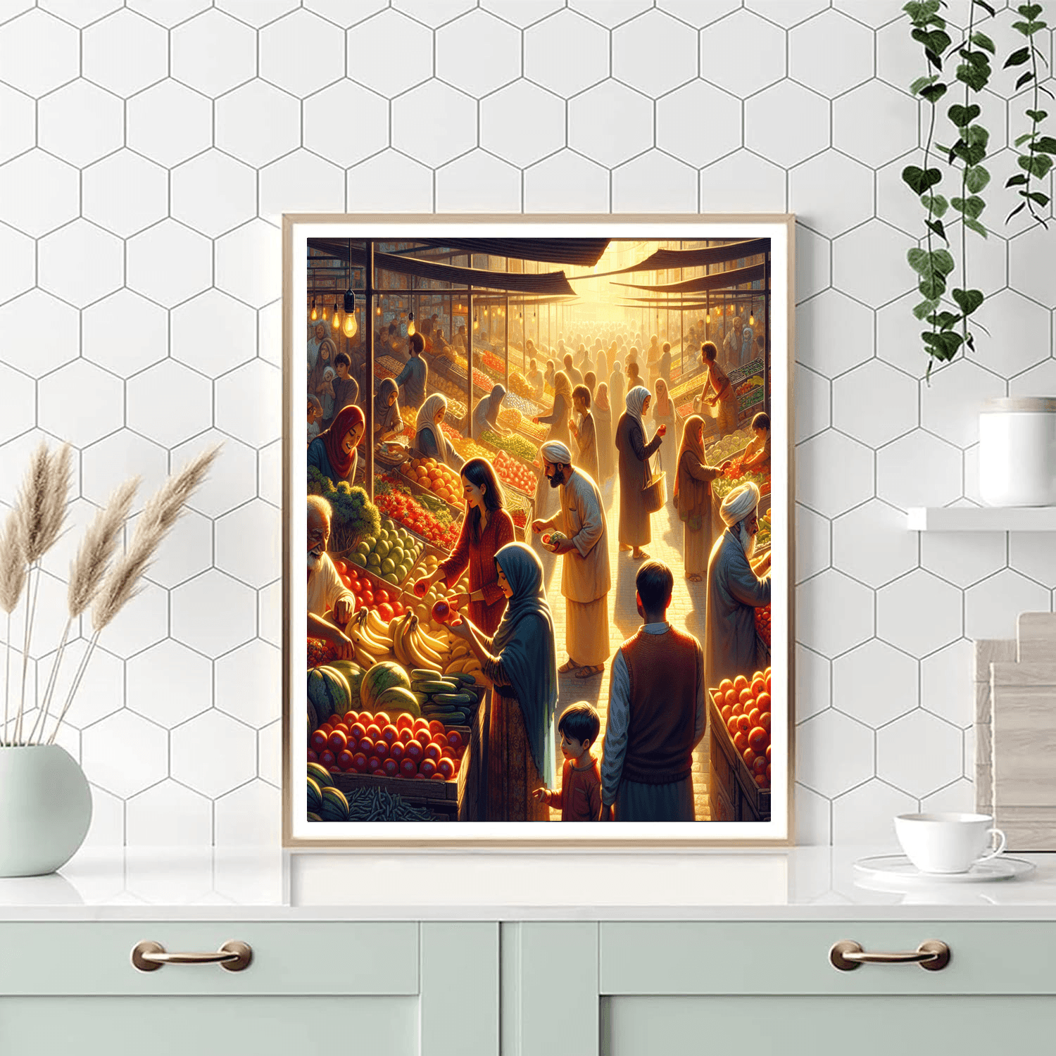 Colorful Market Bounty Paint By Numbers