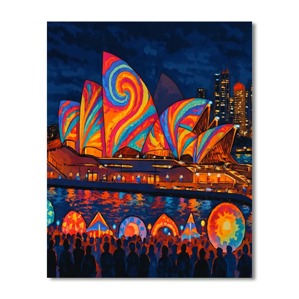 Sydney Vivid Light Festival - Australia Paint By Numbers Art