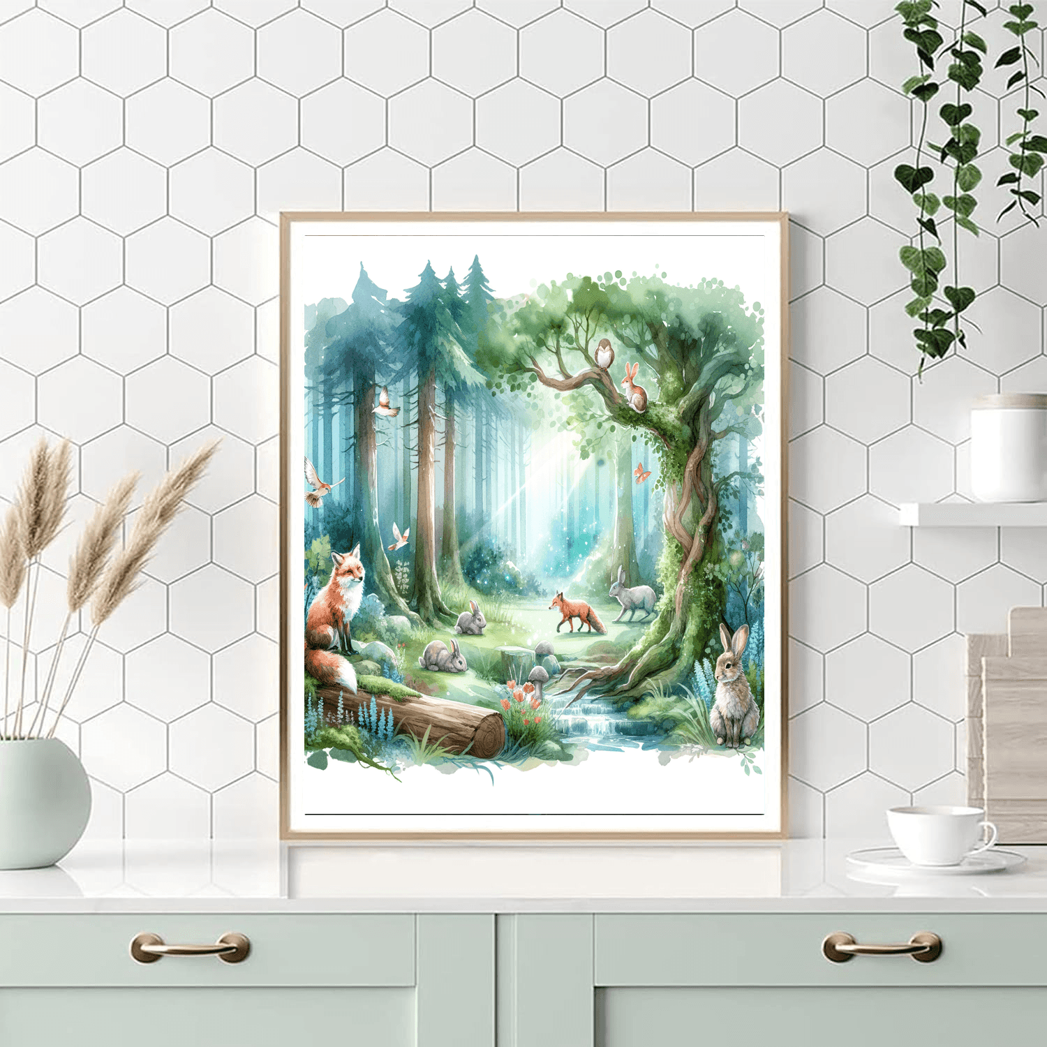Enchanted Forest Animal Friends Painting - DIY Painting By Numbers Kit
