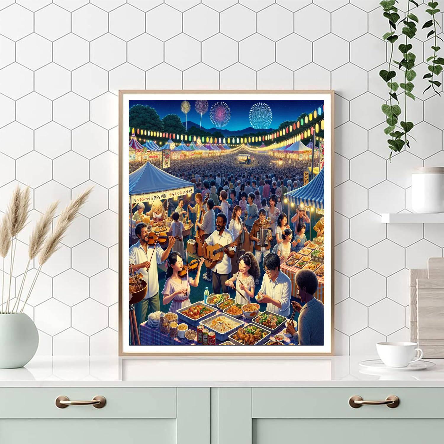 Sapporo Summer Festival - Sapporo, Japan Painting Number Kit