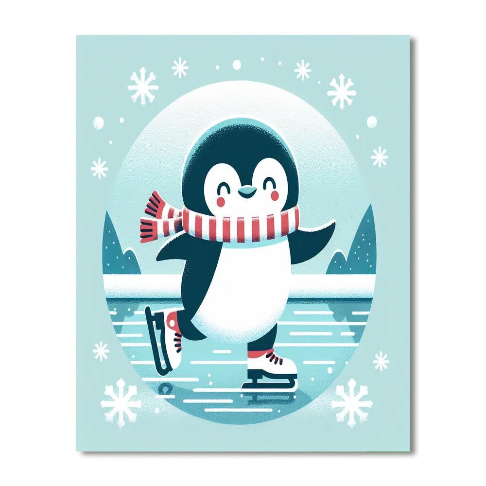 Winter Wonderland Penguin Numbered Painting Kits