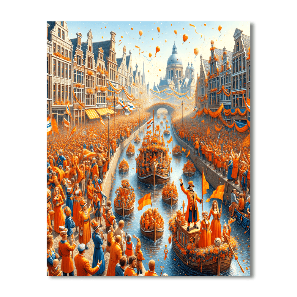 King's Day - Amsterdam Paint By Color