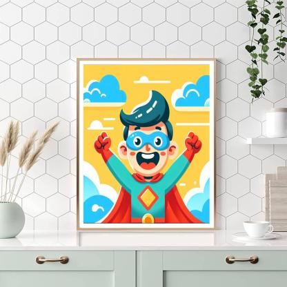 Jolly Superhero Paint By Number